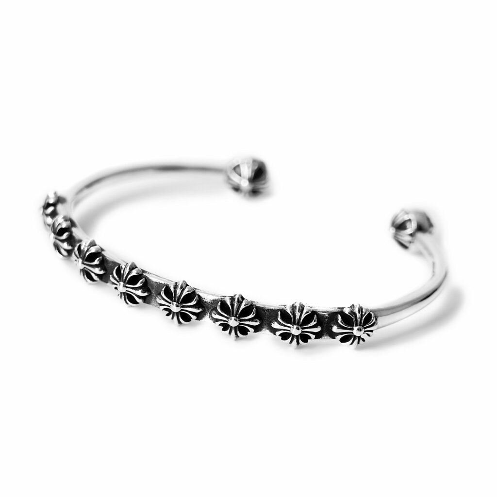Chrome Hearts Plus Skinny Multi Cuf Bracelet
