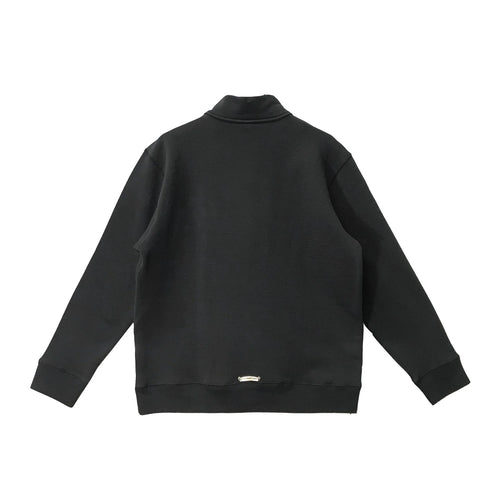 Black Triple Cross Half Zip Sweatshirt