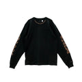 Collar Script Logo In Brown Long Sleeve T-Shirt