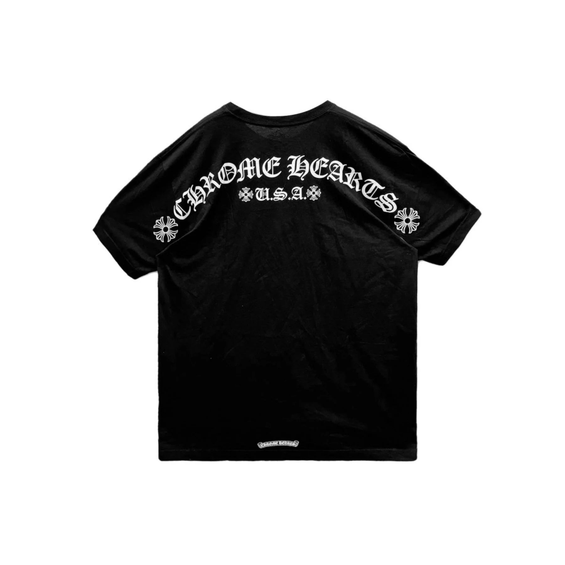 USA Script Logo Black Short Sleeve Tee